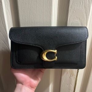 Coach Black Leather Clutch